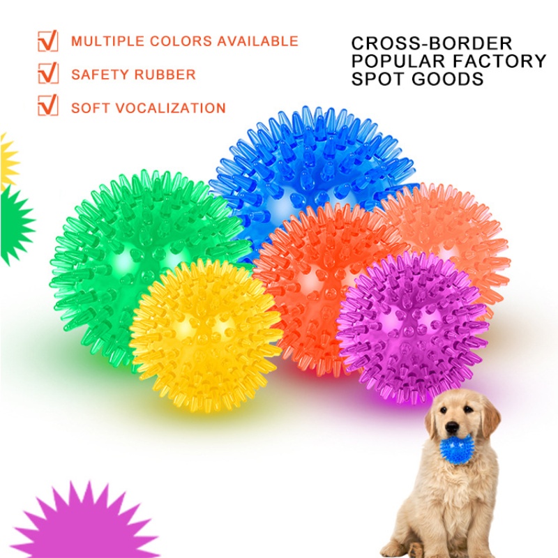 Interactive Squeaky Plush Dog Toy - Bola Mainan Hewan Peliharaan untuk Kucing