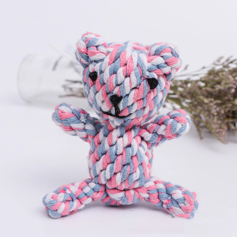 Dog Rope Toy Aggressive Chewers - Mainan Anjing Tali Katun Kepang Tahan