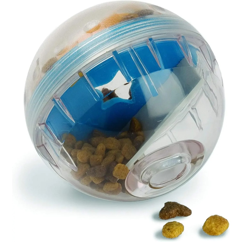 Dog Puzzle Feeder Toy - IQ Treat Ball Dispenser Mainan Anjing
