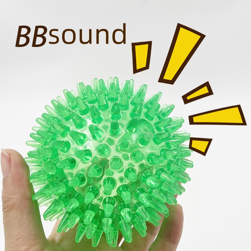 Mainan Bola Berduri TPR untuk  - Interactive Squeaky Plush Dog Toy ulasan dan harga