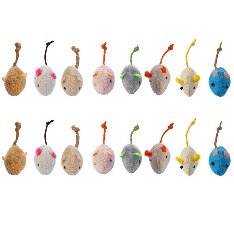 16 Buah Mainan Tikus Interakti - Catnip Interactive Plush Mouse ulasan dan harga