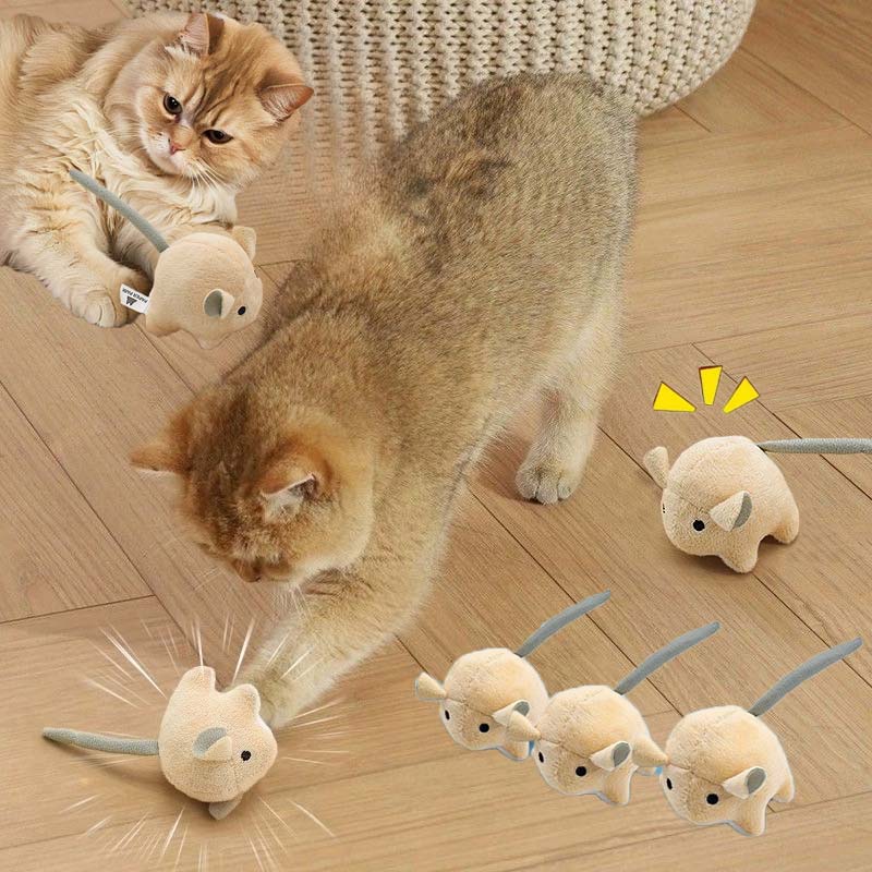 Mainan Kucing Tikus Elektrik B - Catnip Interactive Plush Mouse ulasan dan harga