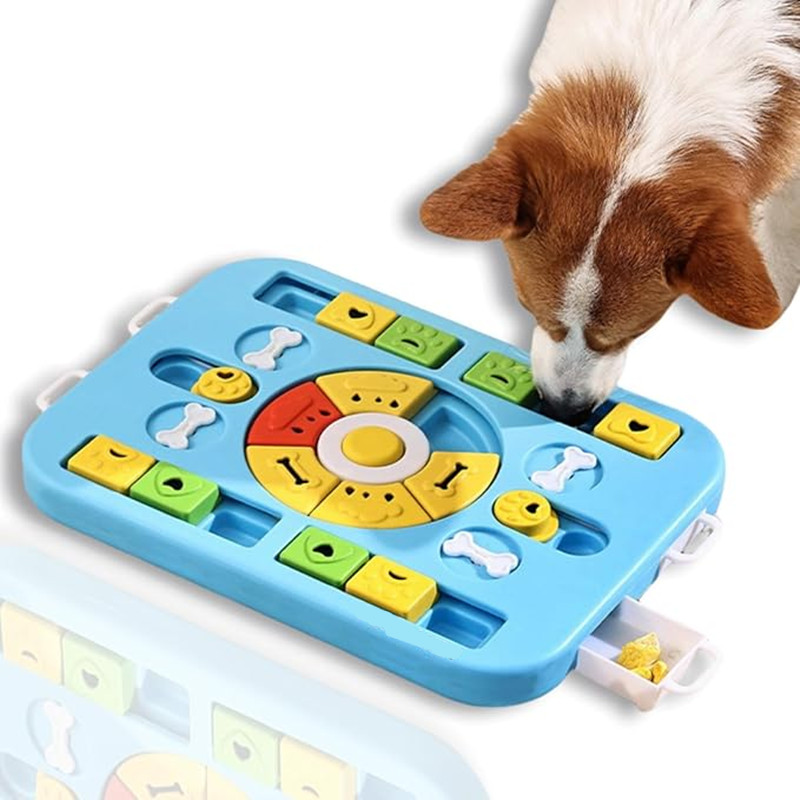 Mainan Puzzle Anjing Interakti - Interactive Squeaky Plush Dog Toy ulasan dan harga