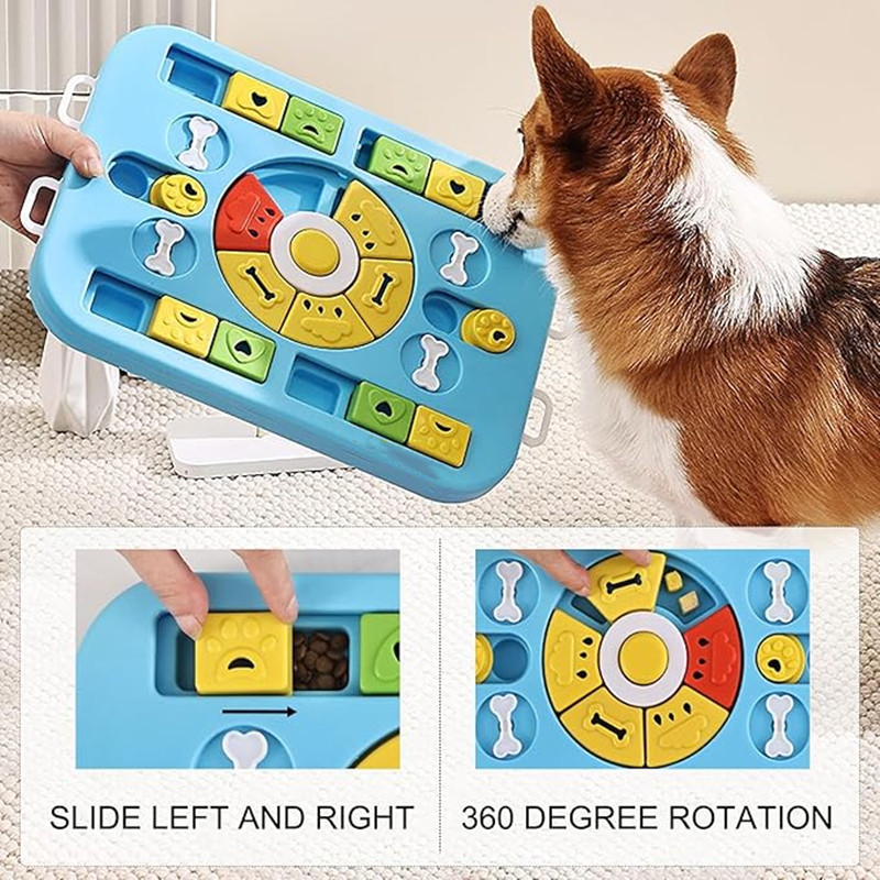 Mainan Puzzle Anjing Interakti - Interactive Squeaky Plush Dog Toy ulasan dan harga