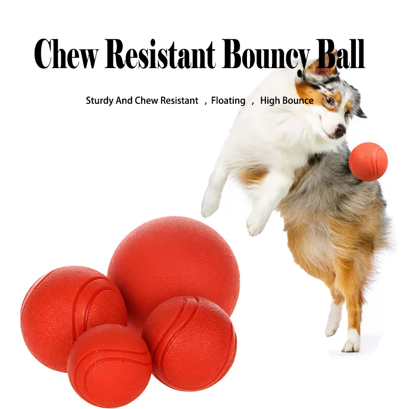Bola Karet Solid untuk Anjing, - Indestructible Dog Chew Toy ulasan dan harga
