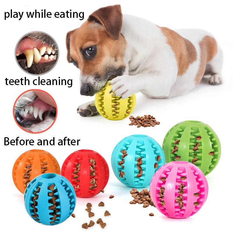 Bola Mainan Anjing Interaktif, - Rubber Treat Dispensing Dog Toy ulasan dan harga