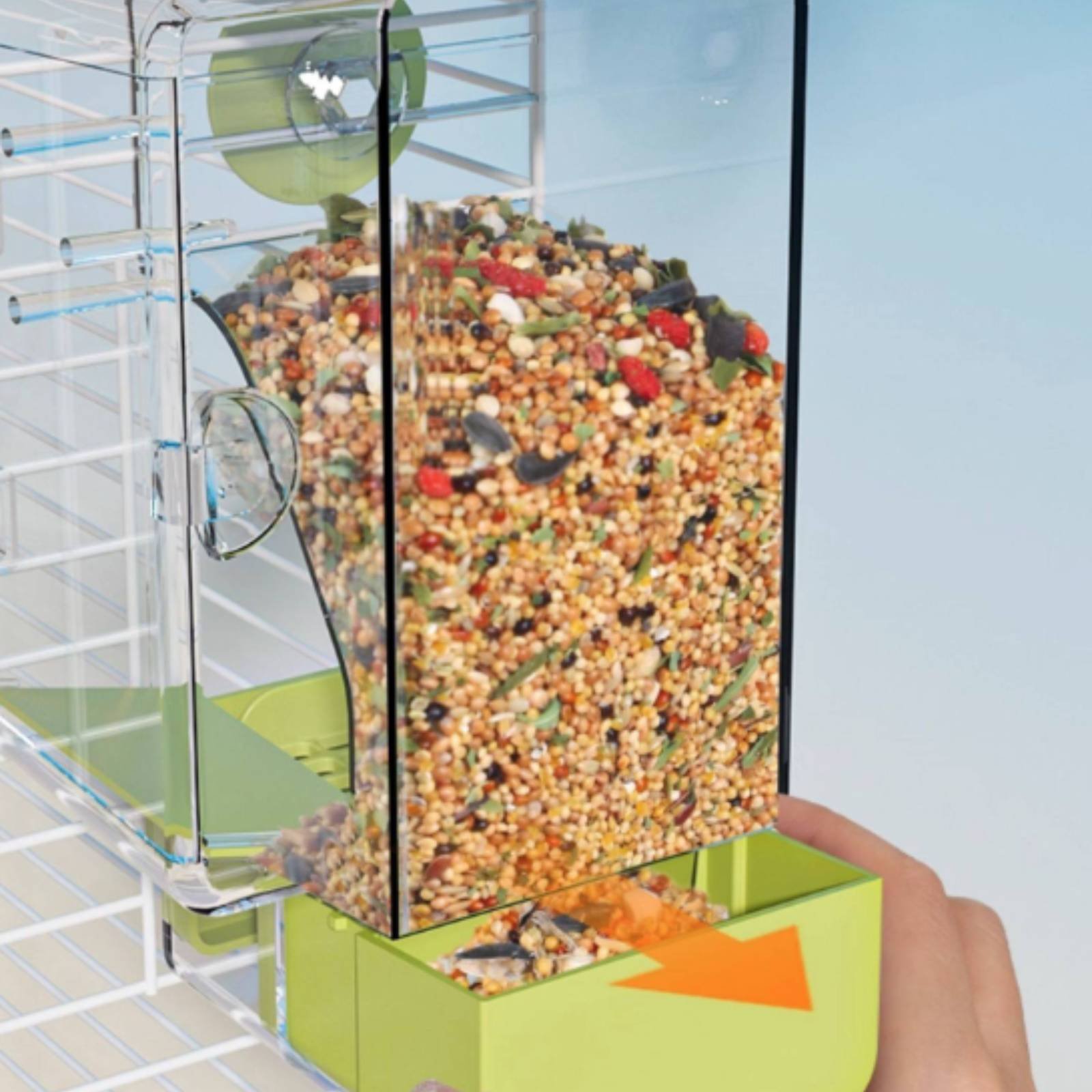Pengumpan Pemisah Biji-bijian  - Pet Feeders ulasan dan harga