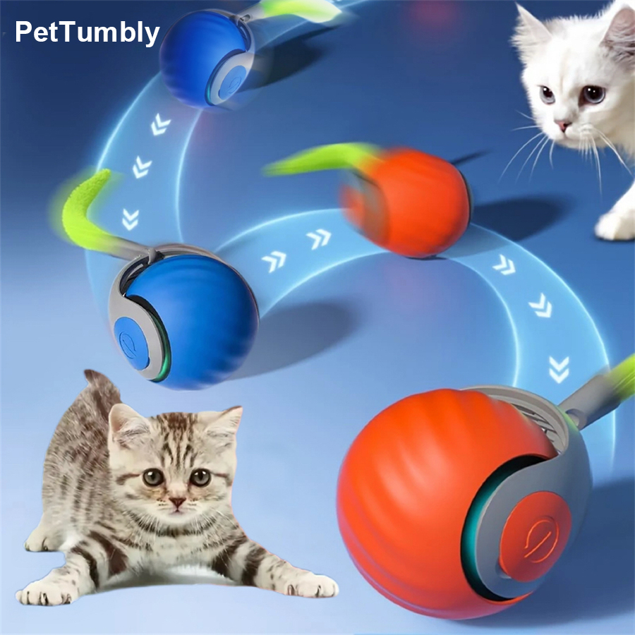 Bola Mainan Kucing Interaktif, - Automatic Moving Dog Ball ulasan dan harga