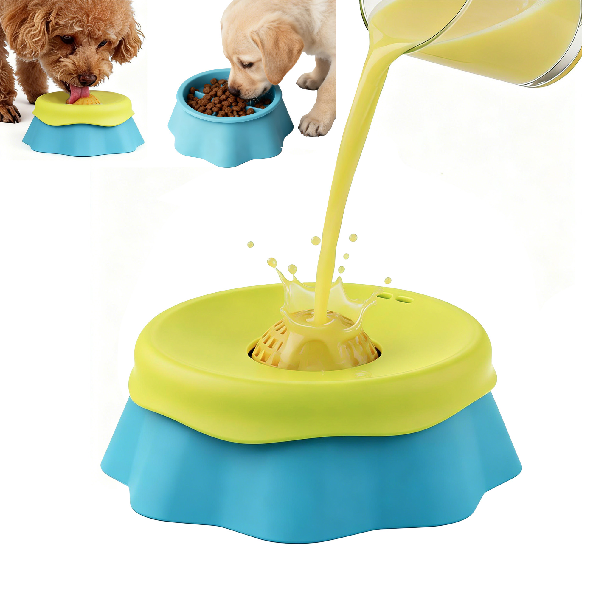 Mangkuk Jilat Anjing, Mangkuk  - Interactive Squeaky Plush Dog Toy ulasan dan harga