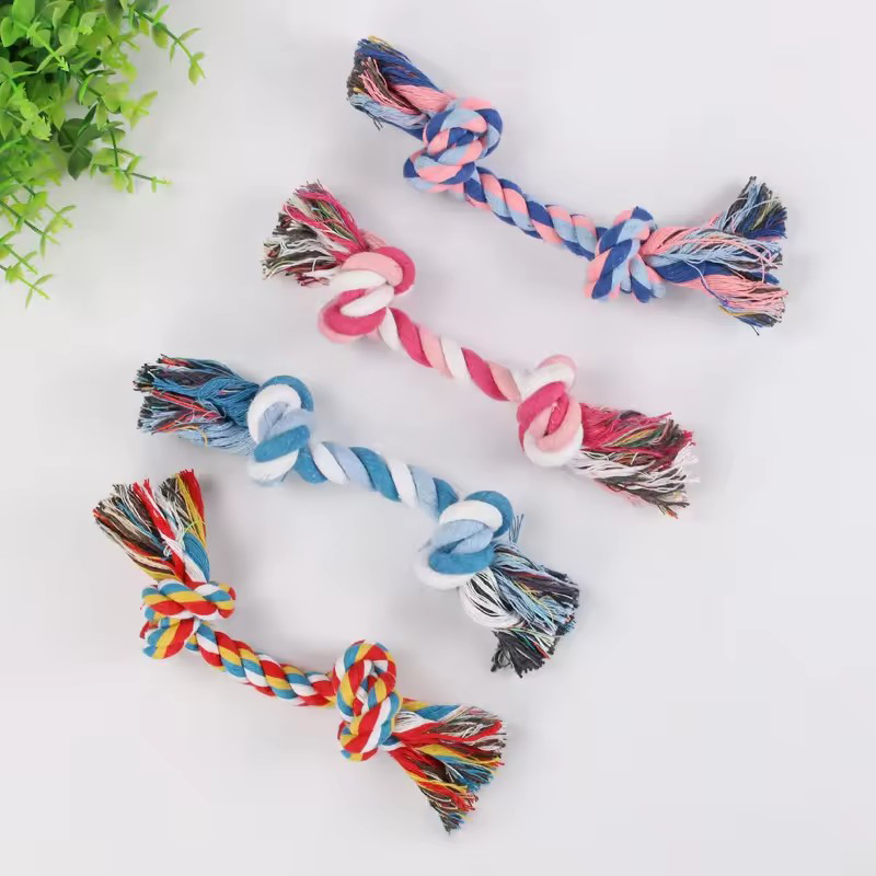 Mainan Tali Kapas Warna-warni  - Indestructible Dog Chew Toy ulasan dan harga