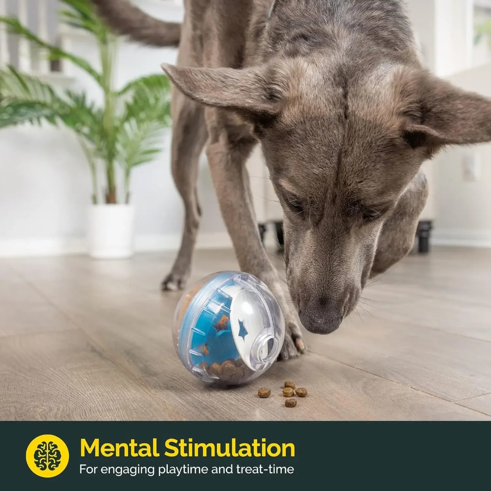 IQ Treat Ball Dispenser Mainan - Dog Puzzle Feeder Toy ulasan dan harga